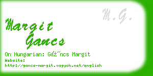 margit gancs business card